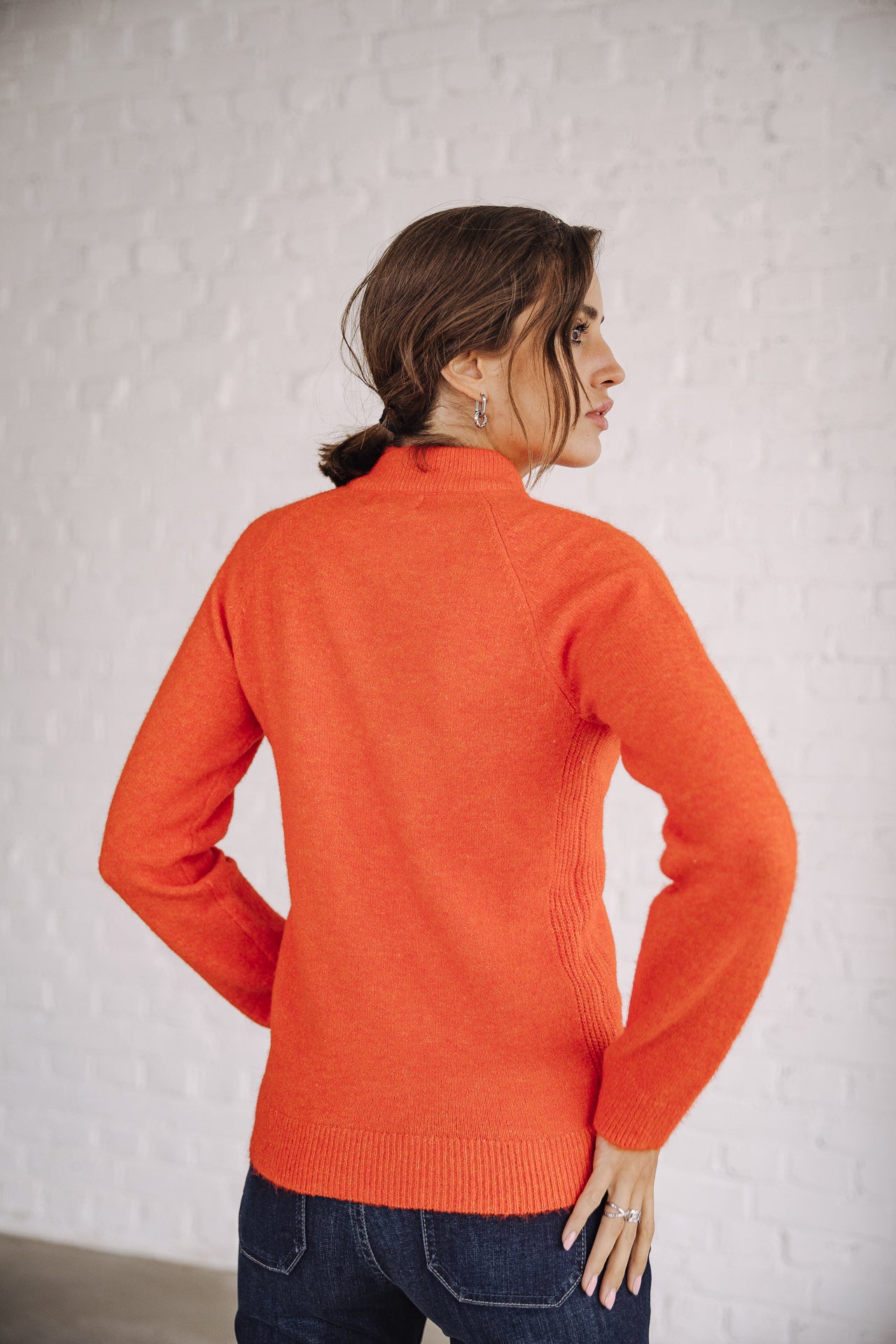 

Pull manches longues Frau Perelle vibrant orange | Freeman T. Porter