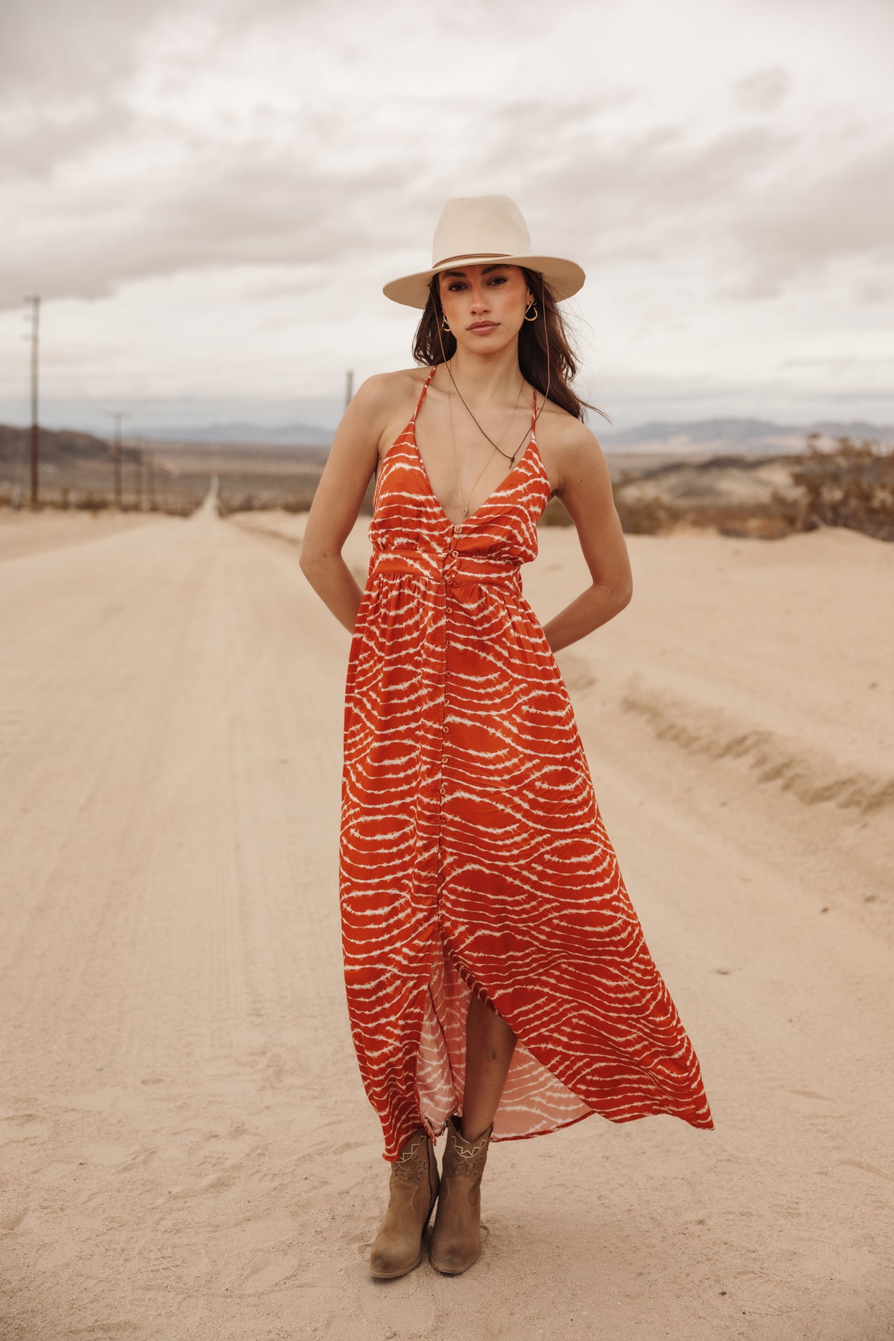 

Neckholder-Kleid Frau Reyes Deserty tigerly | Freeman T. Porter