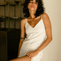 

Robe avec fente côté Femme Revania Lace white | Freeman T. Porter