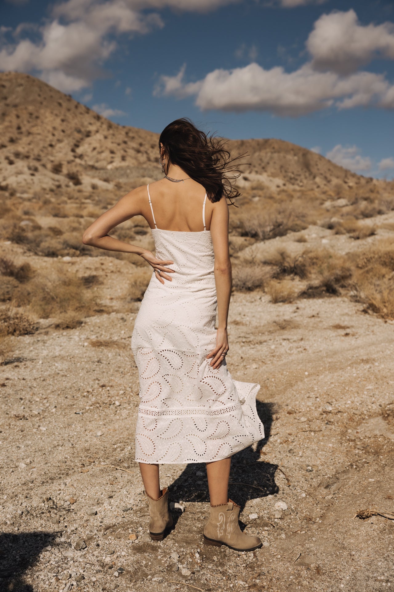 

Vestido con abertura lateral Mujer Revania Lace white | Freeman T. Porter