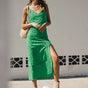

Vestido con abertura lateral Mujer Revania Lace deep mint | Freeman T. Porter