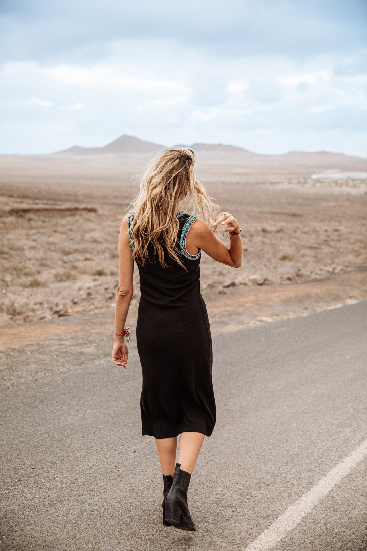 

Robe longue Frau Renssel Plain black | Freeman T. Porter