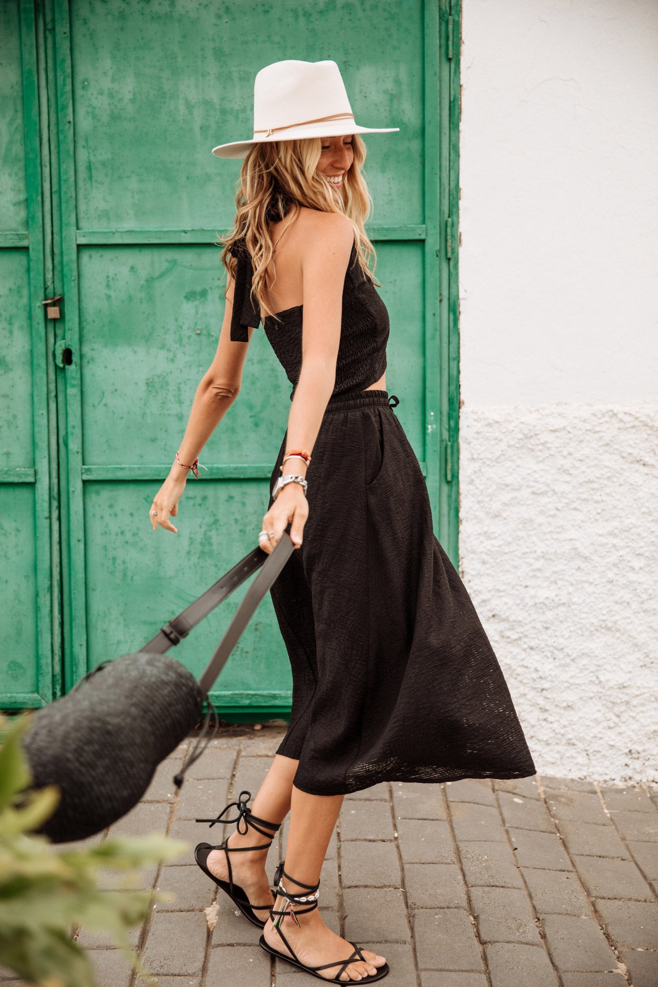 

Jupe longue Femme Jostine Plain Tropical black | Freeman T. Porter