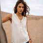 

T-shirt sans manche Woman Tissina Ethnica white | Freeman T. Porter