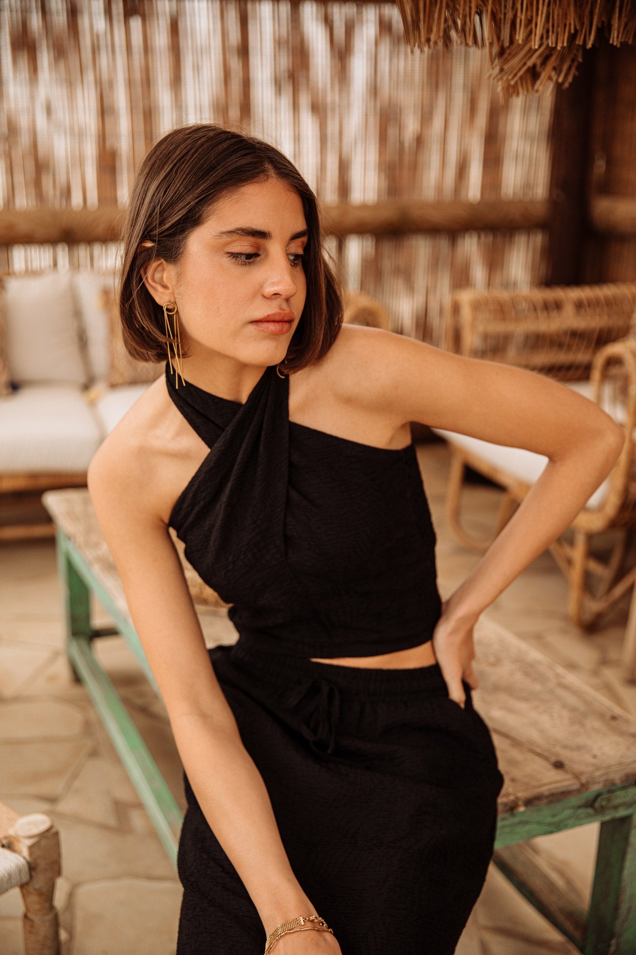 
              

Dos nu croisé Femme Olivia Plain Tropical black | Freeman T. Porter
            