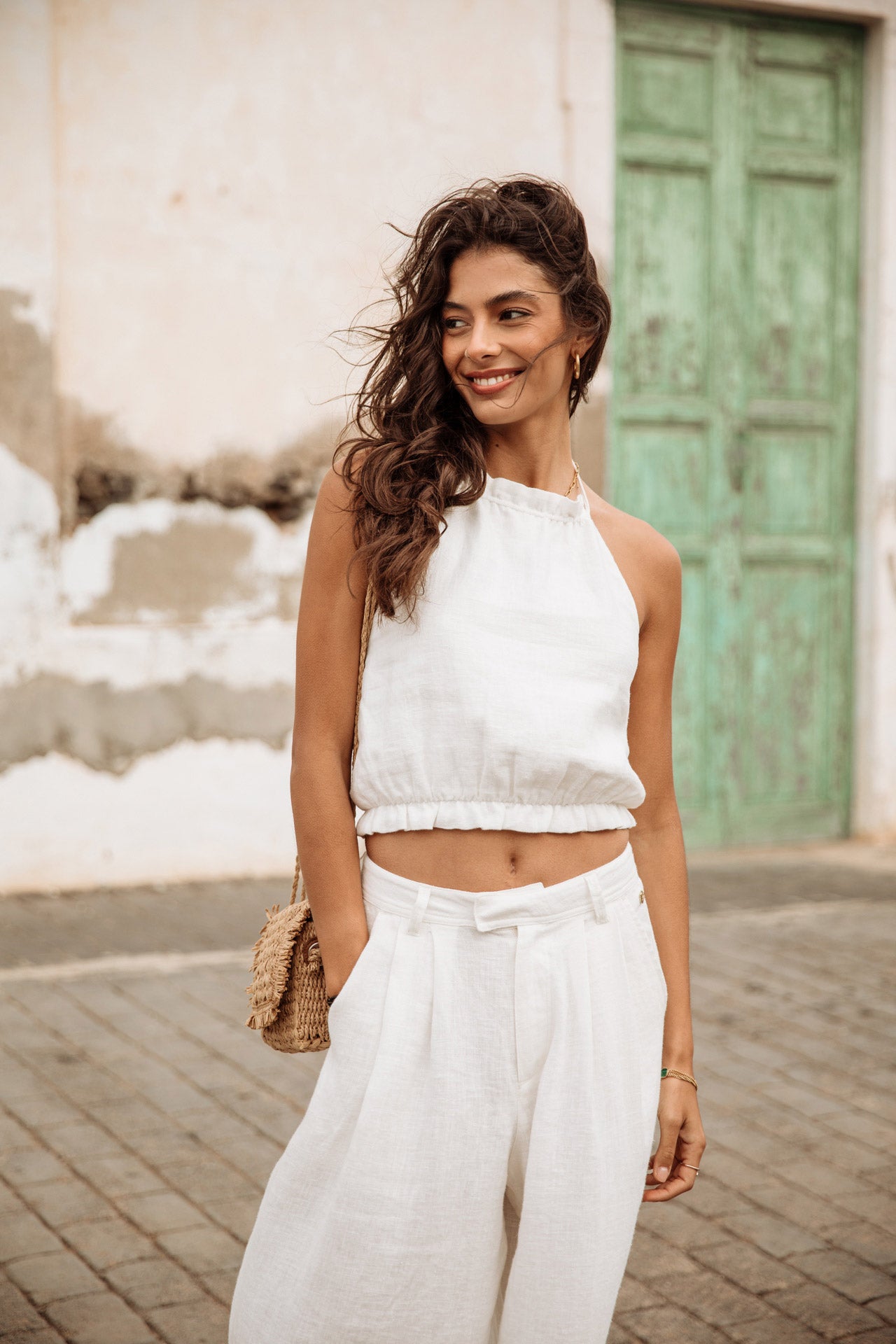 

Top dos nu Femme Louisa Natural egret | Freeman T. Porter