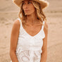 

Top bretelles Mujer Troya Lace white | Freeman T. Porter