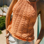 

Top débardeur en point tresse Femme Tinsel melon | Freeman T. Porter