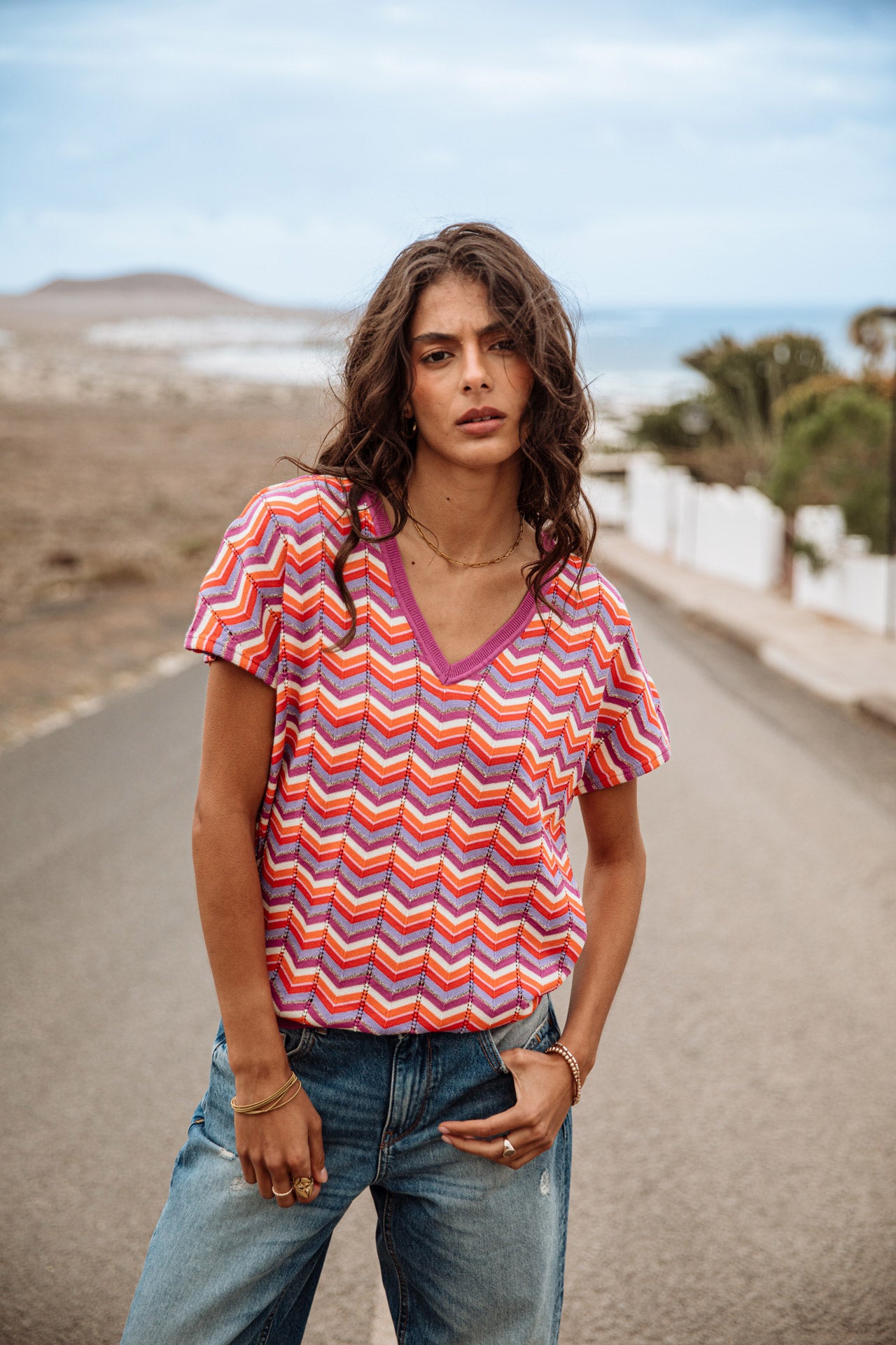 

Crochet T-shirt Woman Tanisse Waves original | Freeman T. Porter
