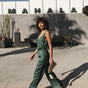 

Palazzo jumpsuit Woman Carlane Plain Color thyme | Freeman T. Porter