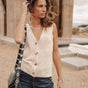 

Débardeur boutonné Femme Gira Glitter gold | Freeman T. Porter