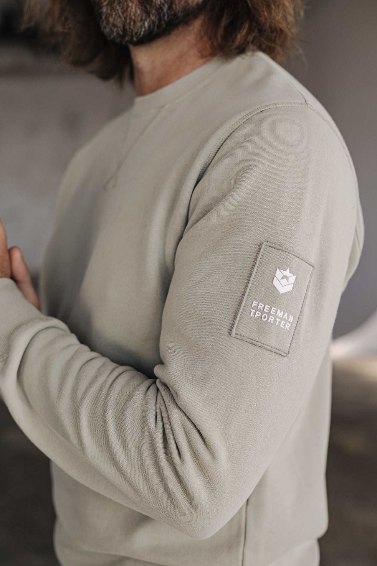 

Sweat col rond Homme Baton Snug mastic | Freeman T. Porter