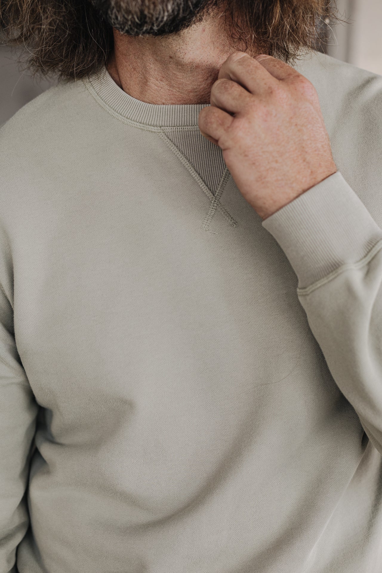 

Sweat col rond Homme Baton Snug mastic | Freeman T. Porter