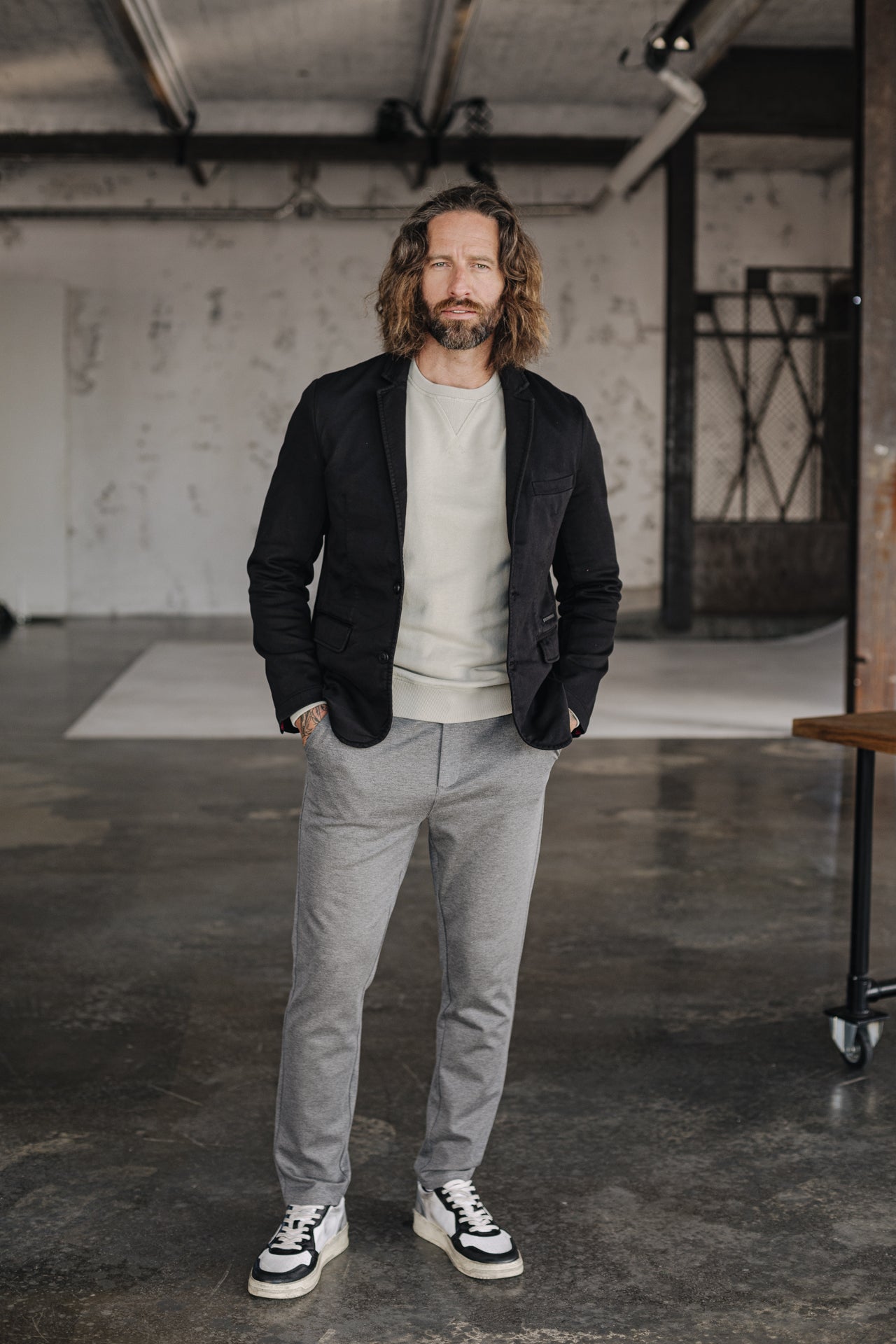 

Sweat col rond Homme Baton Snug mastic | Freeman T. Porter