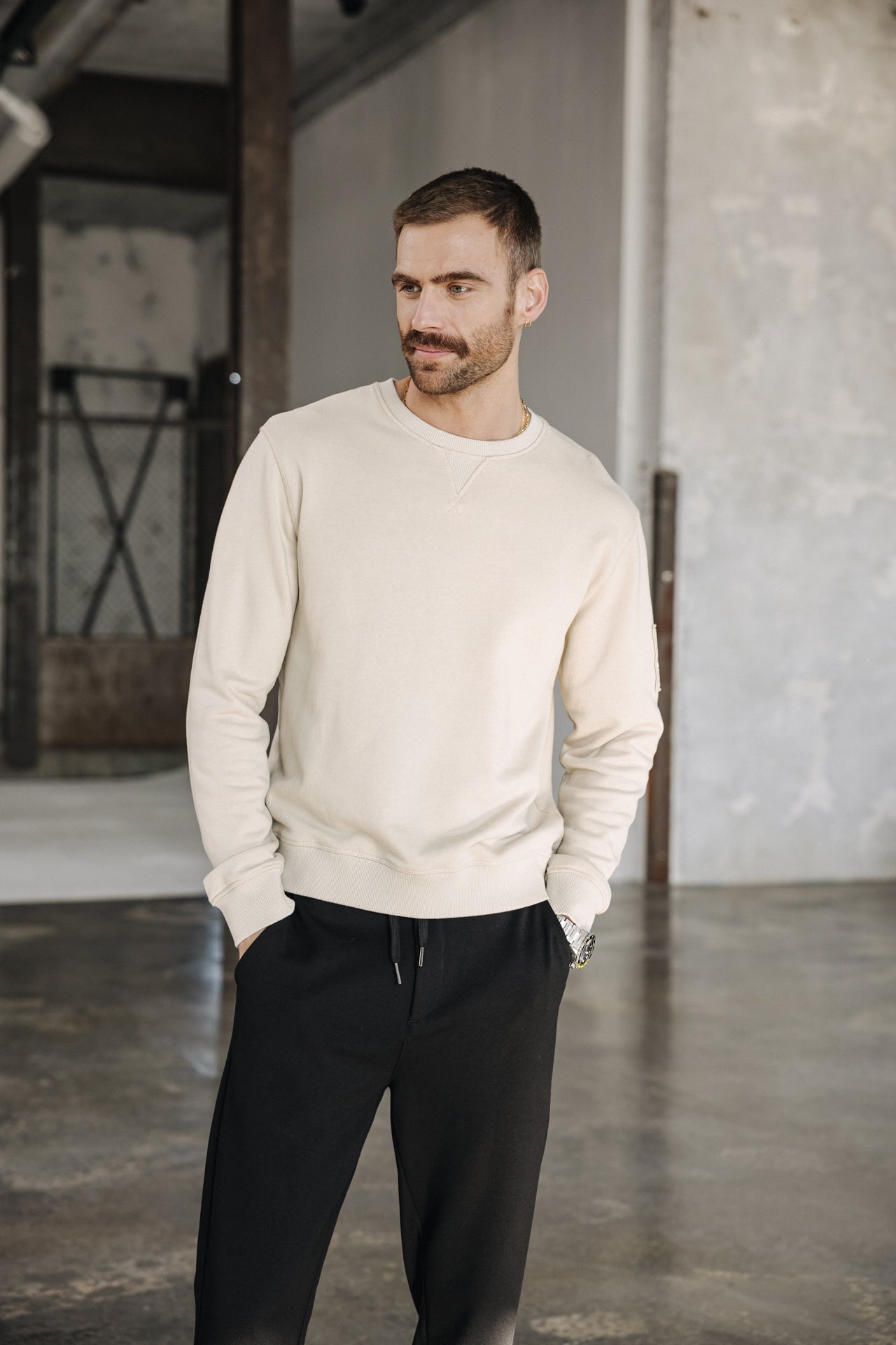 

Sweatshirt mit Rundhalsausschnitt Mann Baton Snug overcast | Freeman T. Porter