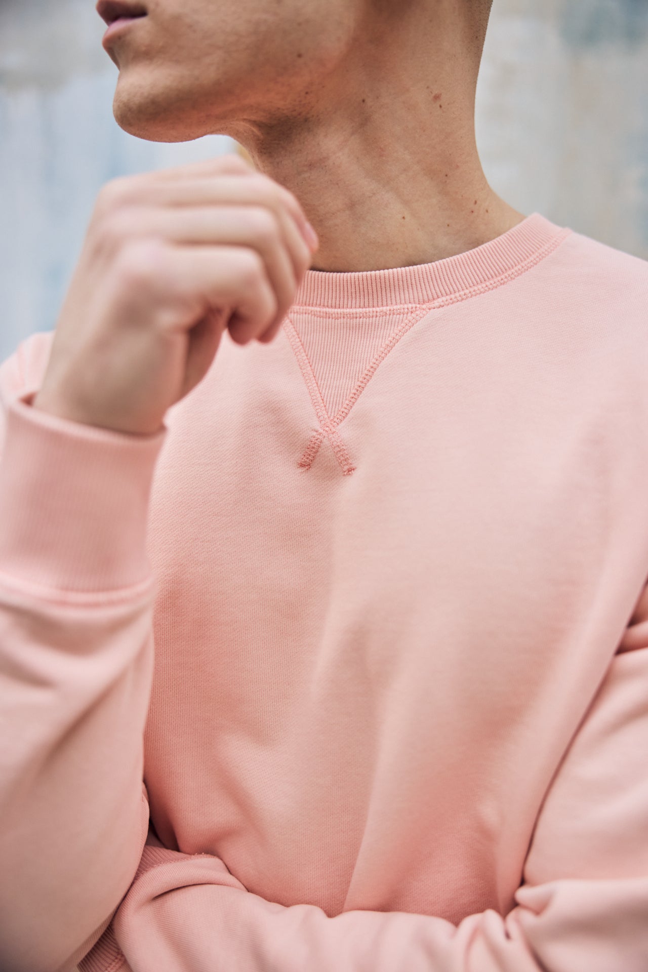 

Sweat col rond Homme Baton Snug dusty pink | Freeman T. Porter