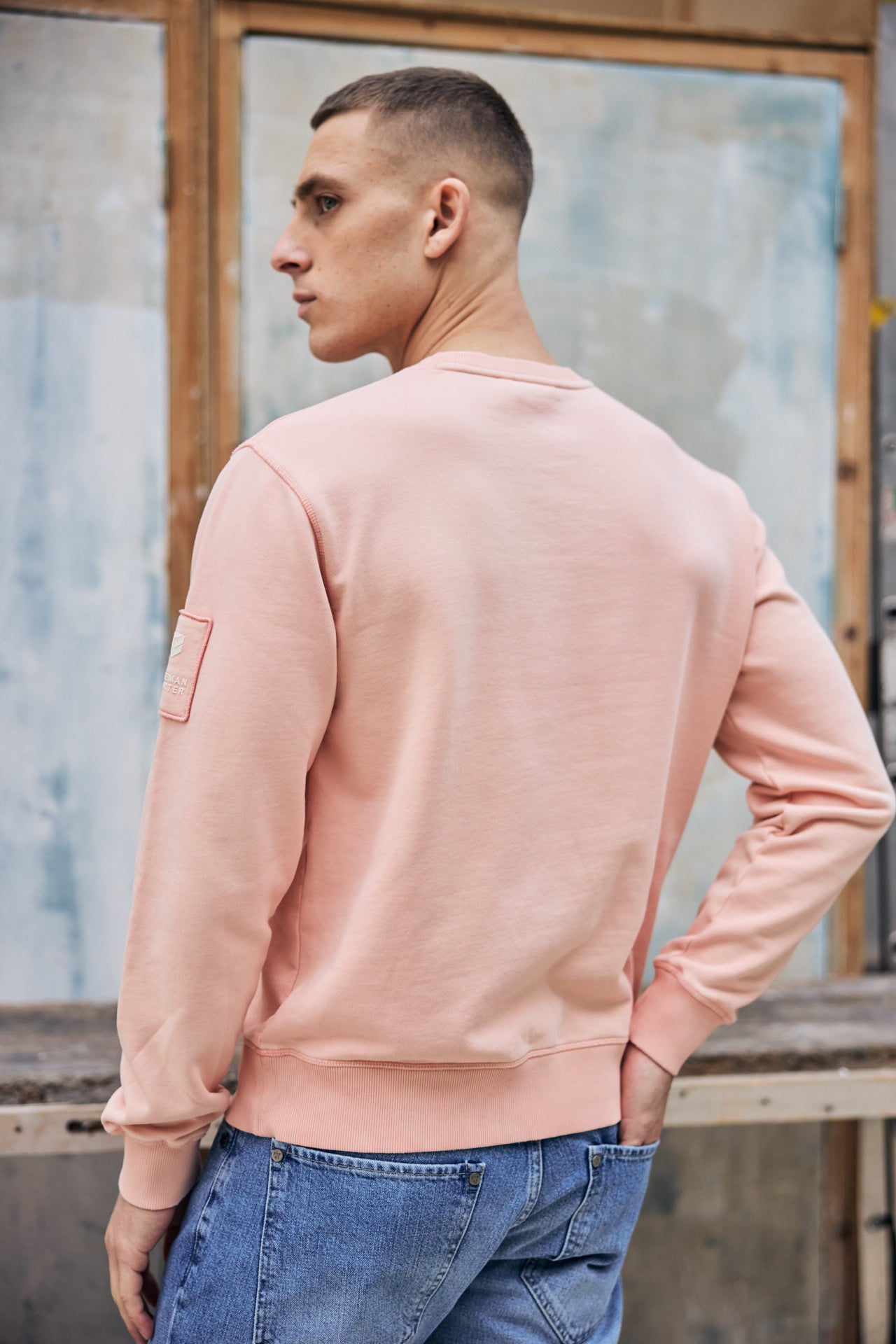 

Sweat col rond Homme Baton Snug dusty pink | Freeman T. Porter