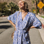 

Robe courte kimono Femme Roza Zebrure dazzling blue | Freeman T. Porter