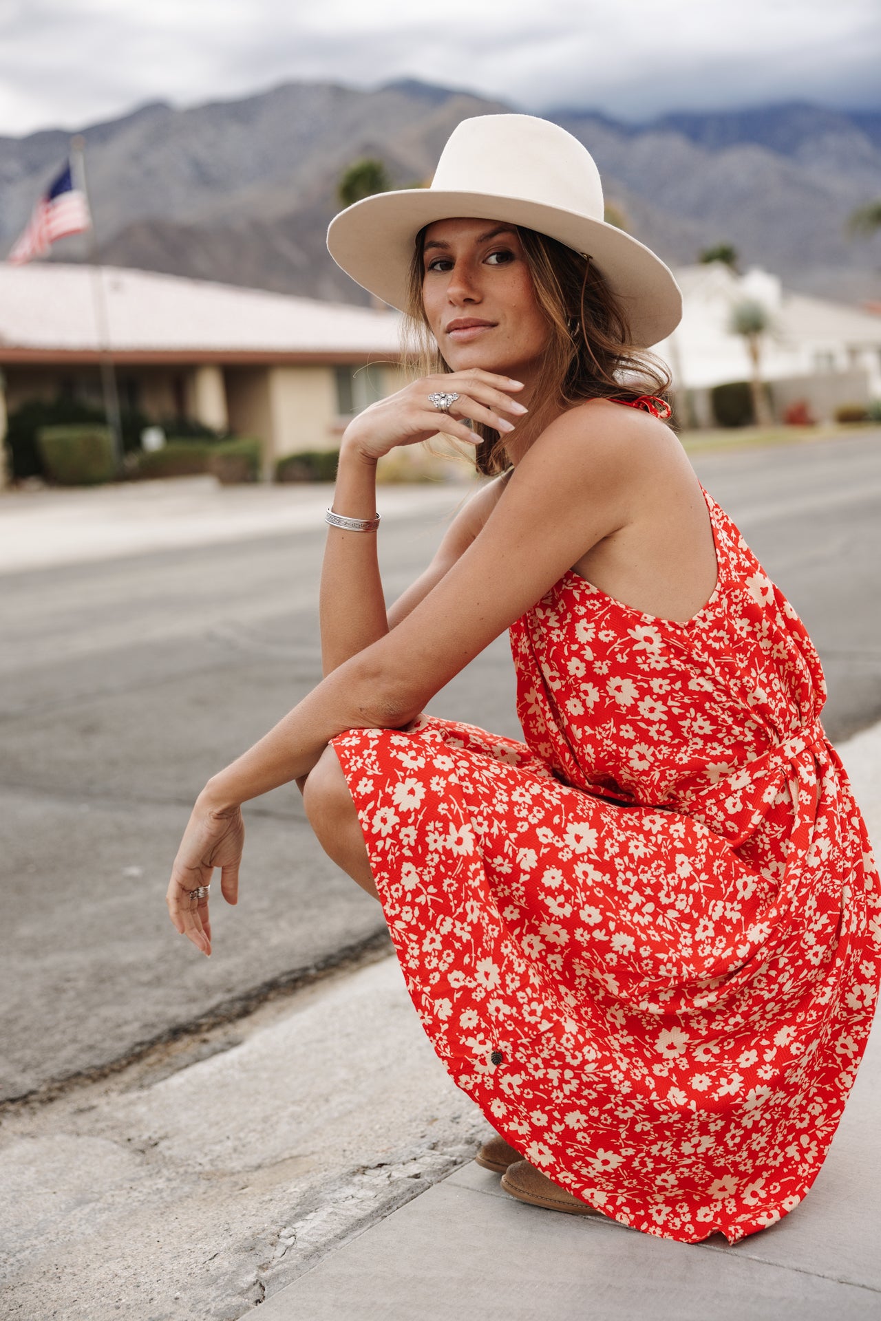 

Kleid mit Trägern Frau Raffine Daisy fiesta red | Freeman T. Porter