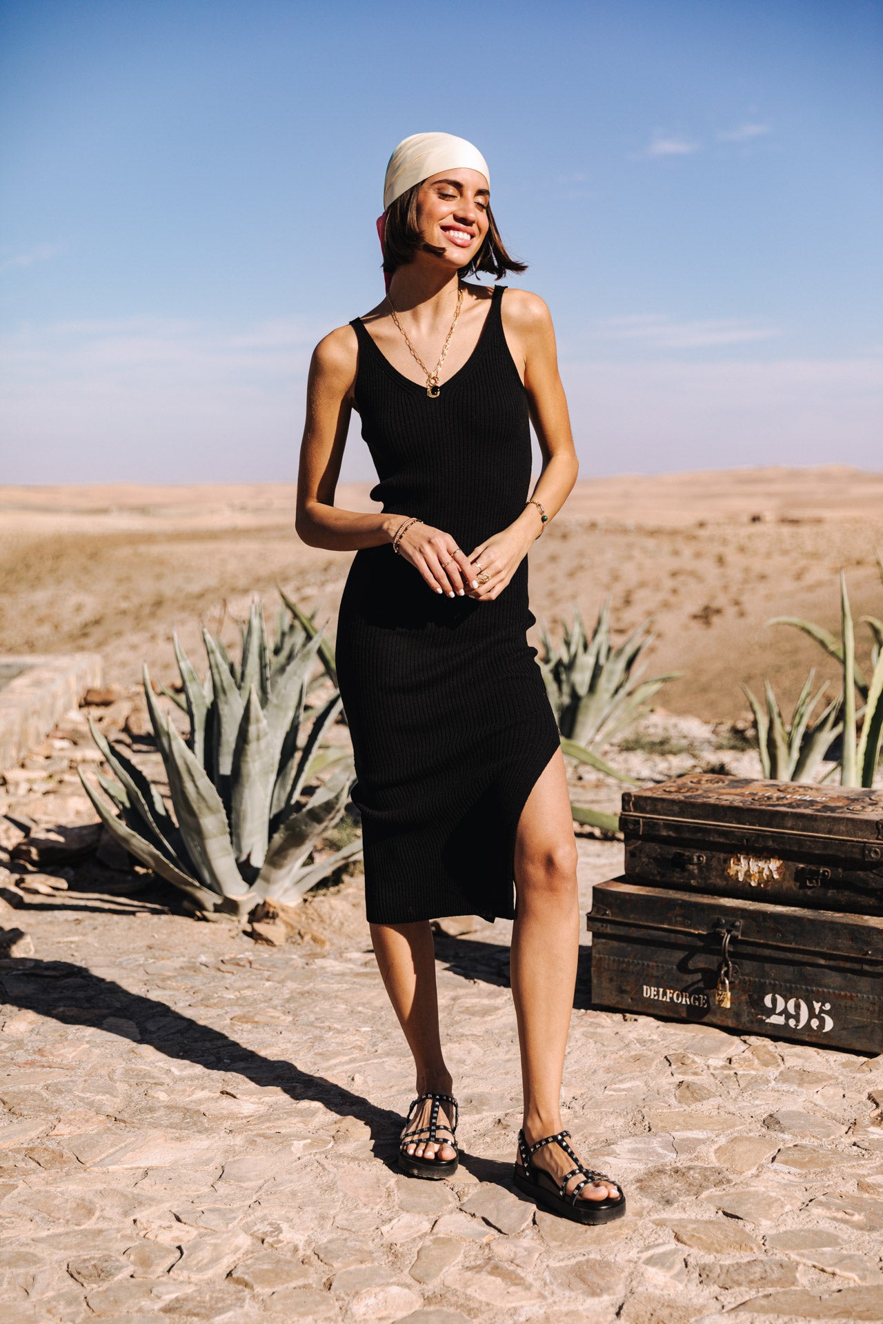 

Robe maille Femme Ribea Rib black | Freeman T. Porter