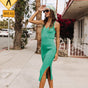 

Midikleid aus Strick Damen Ribea Rib emerald | Freeman T. Porter