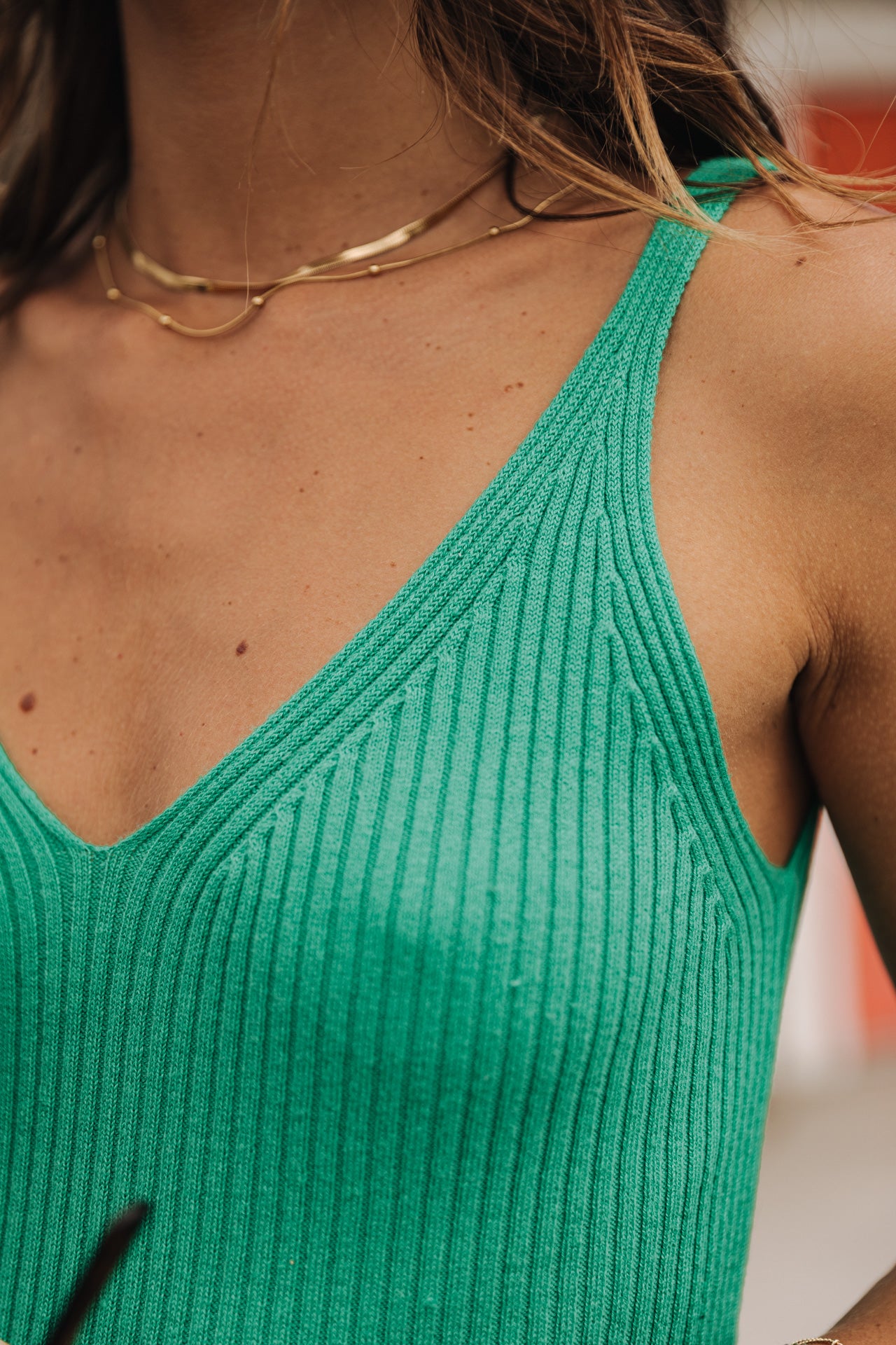 

Midikleid aus Strick Damen Ribea Rib emerald | Freeman T. Porter