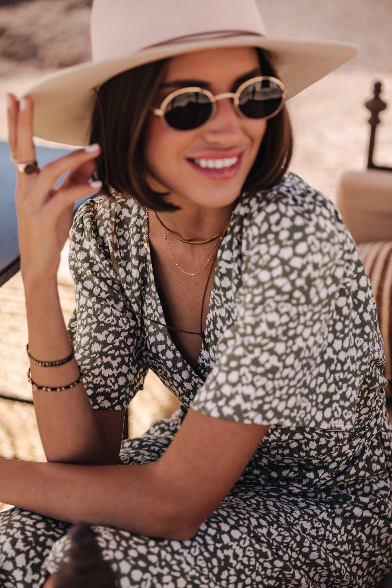 

Robe cache cœur Femme Rifa Plum oil green | Freeman T. Porter