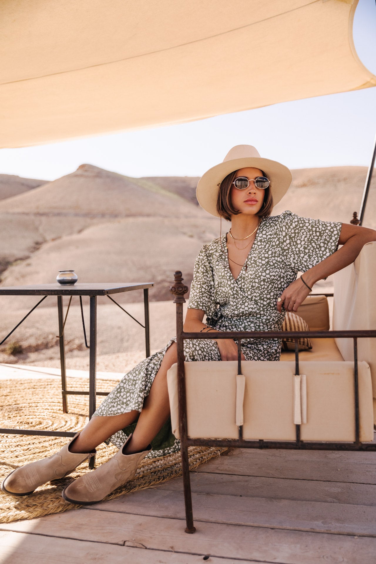 

Robe cache cœur Femme Rifa Plum oil green | Freeman T. Porter