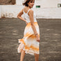 

Jupe plissée Femme Jeelyne Tie & Dye cadmium yellow | Freeman T. Porter