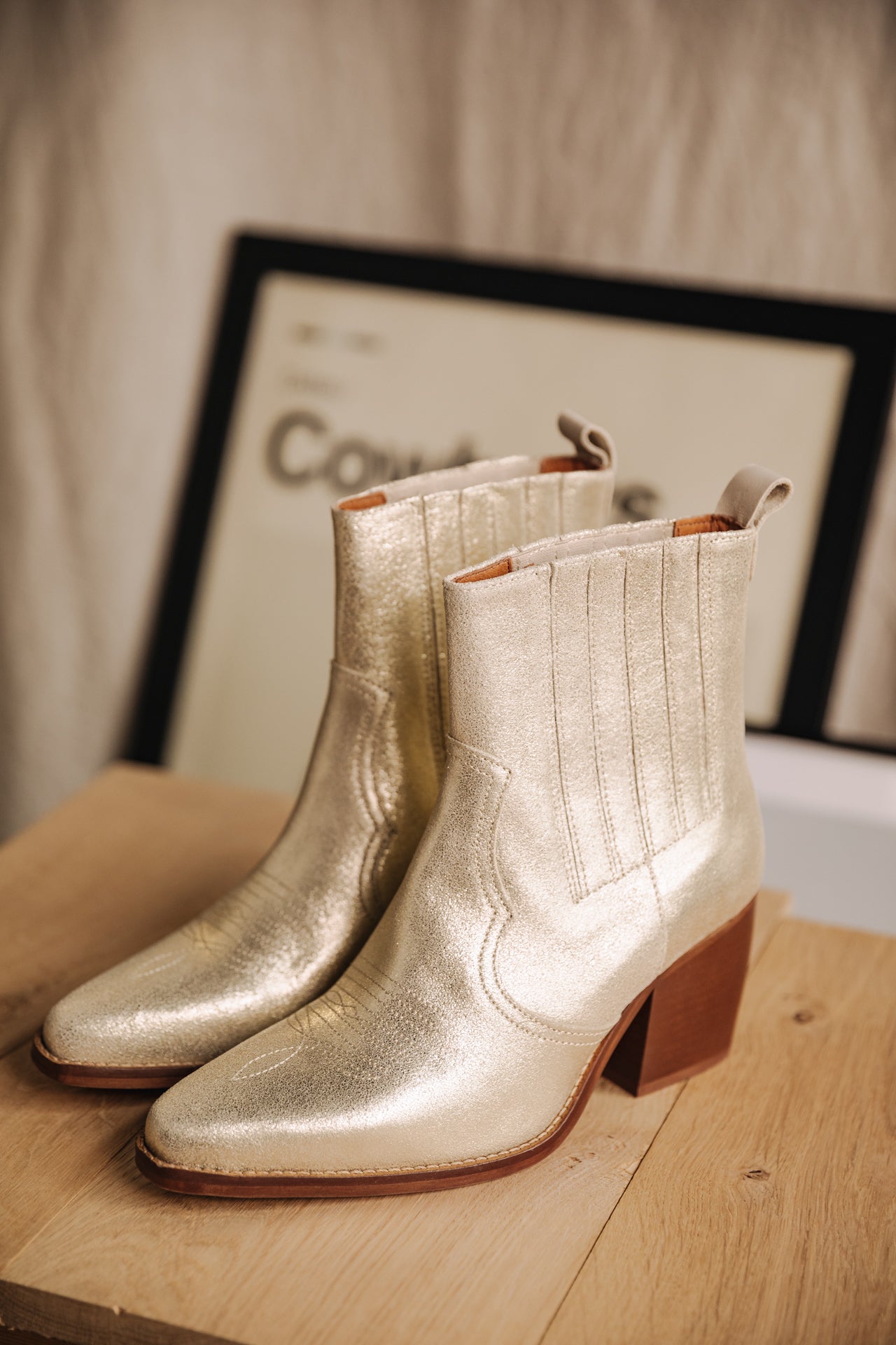 

Boots Femme Teresa Metal gold | Freeman T. Porter