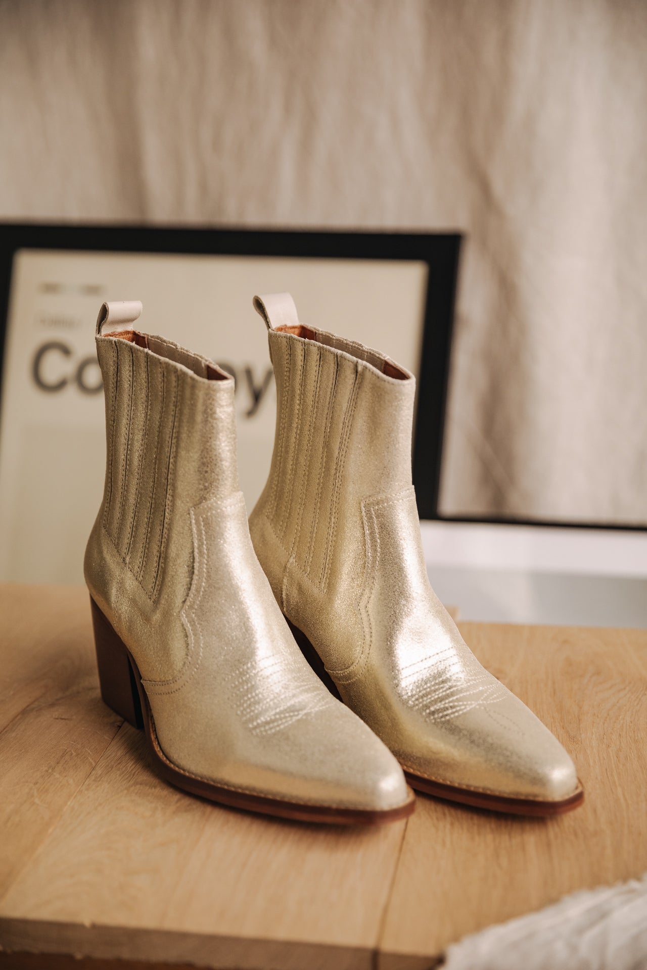 

Boots Femme Teresa Metal gold | Freeman T. Porter
