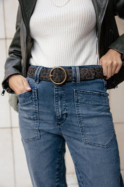 

Ceinture en cuir Femme Angelisa Leo khaki | Freeman T. Porter