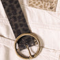 

Leather belt Woman Angelisa Leo khaki | Freeman T. Porter