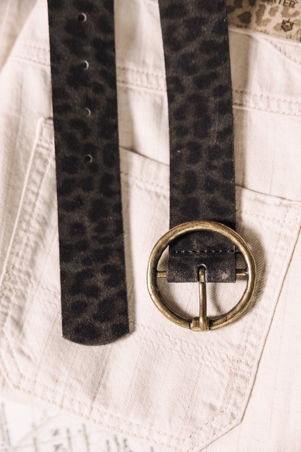

Leather belt Woman Angelisa Leo khaki | Freeman T. Porter