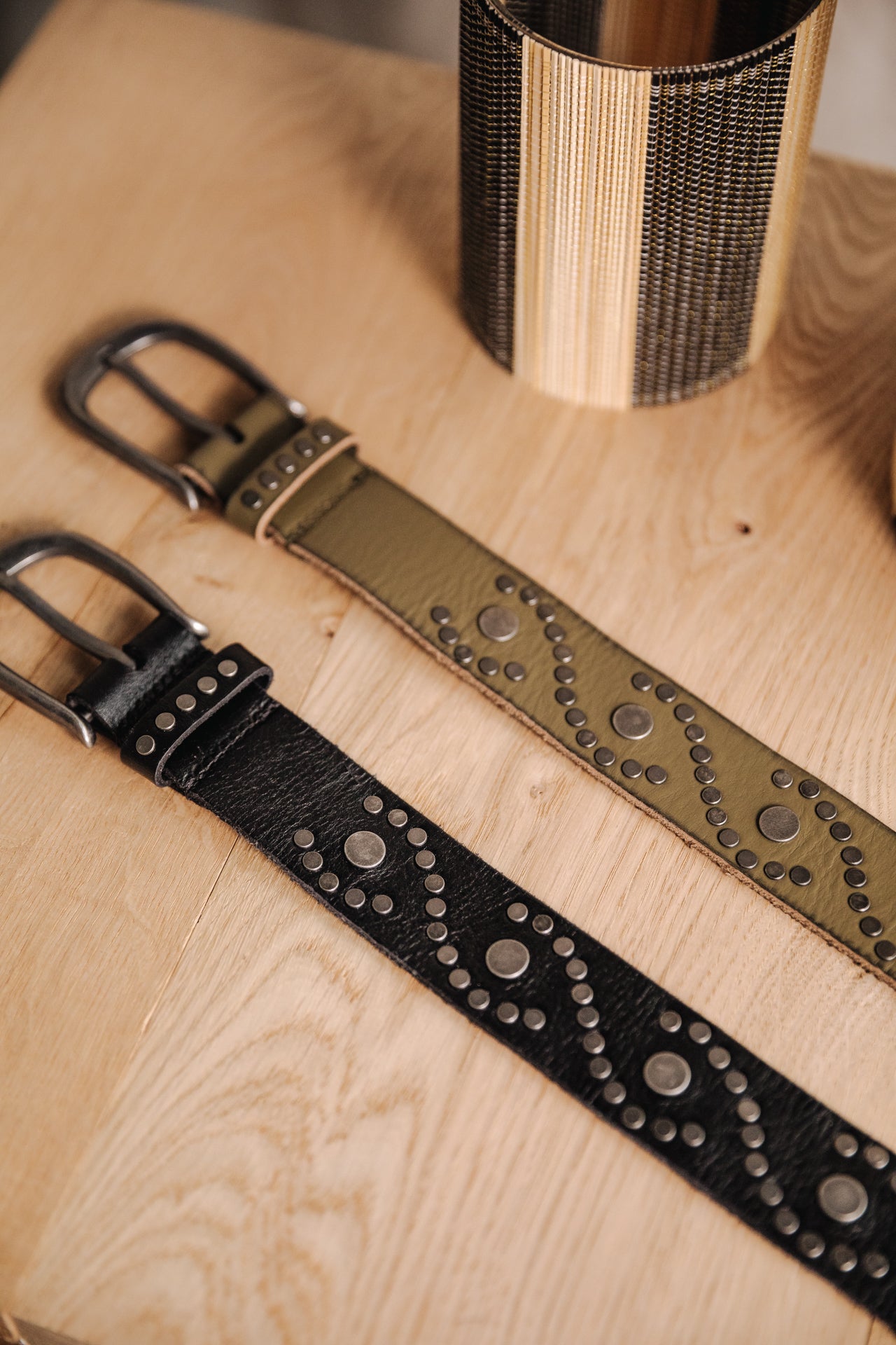 

Leather belt Woman Serra khaki | Freeman T. Porter