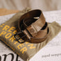 

Leather belt Men Agust khaki | Freeman T. Porter