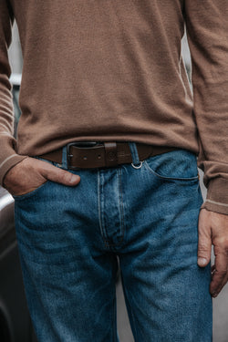 

Ledergürtel Herren Agust khaki | Freeman T. Porter