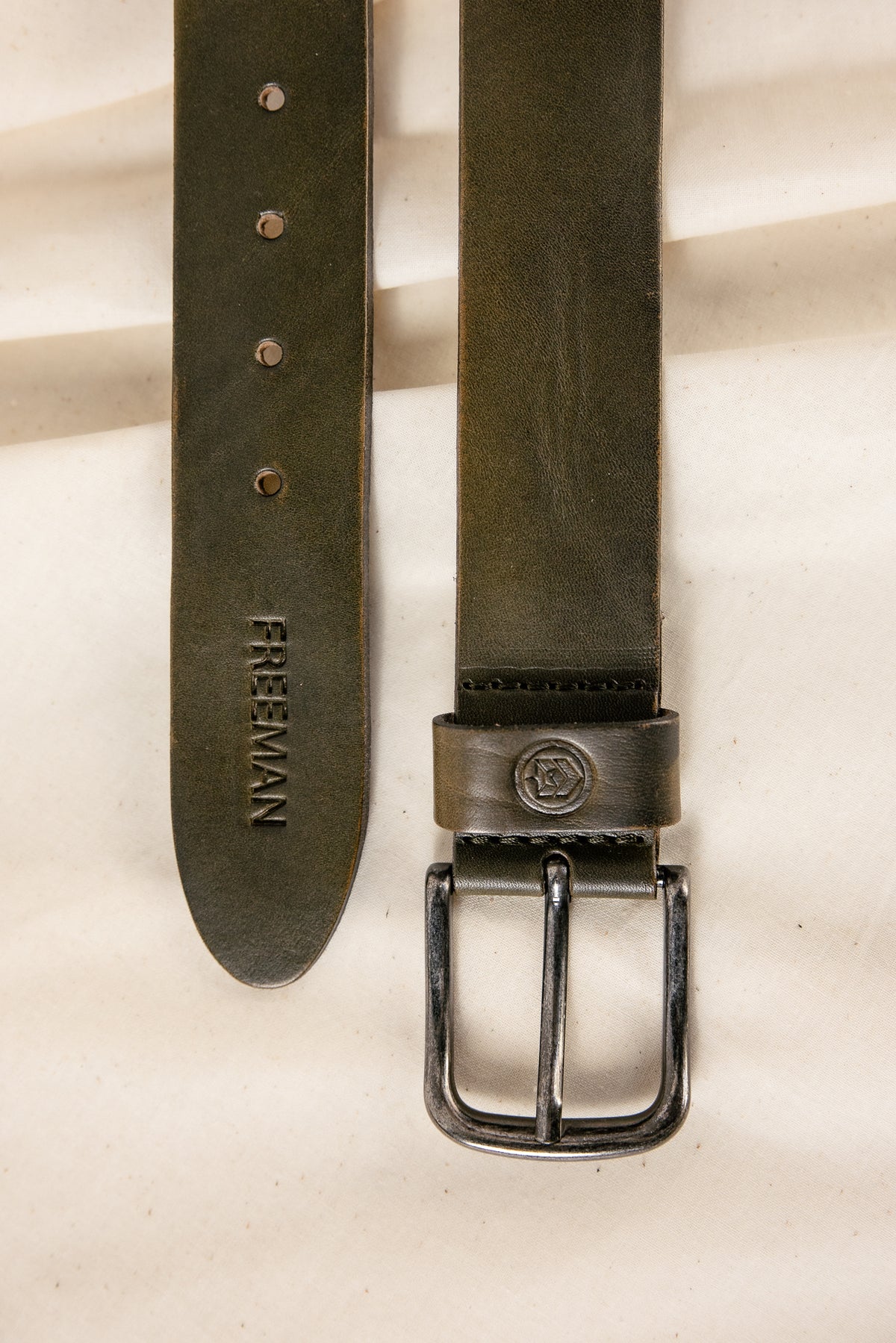 

Cinto de pele Homem Agust khaki | Freeman T. Porter