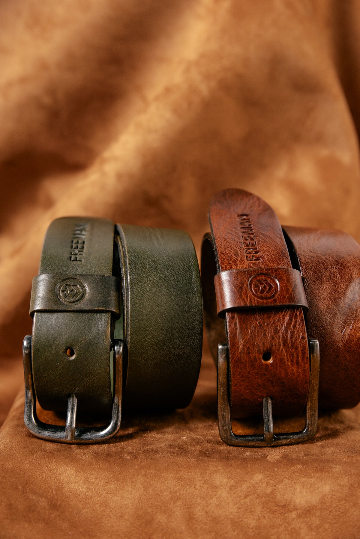 

Cinto de pele Homem Agust khaki | Freeman T. Porter