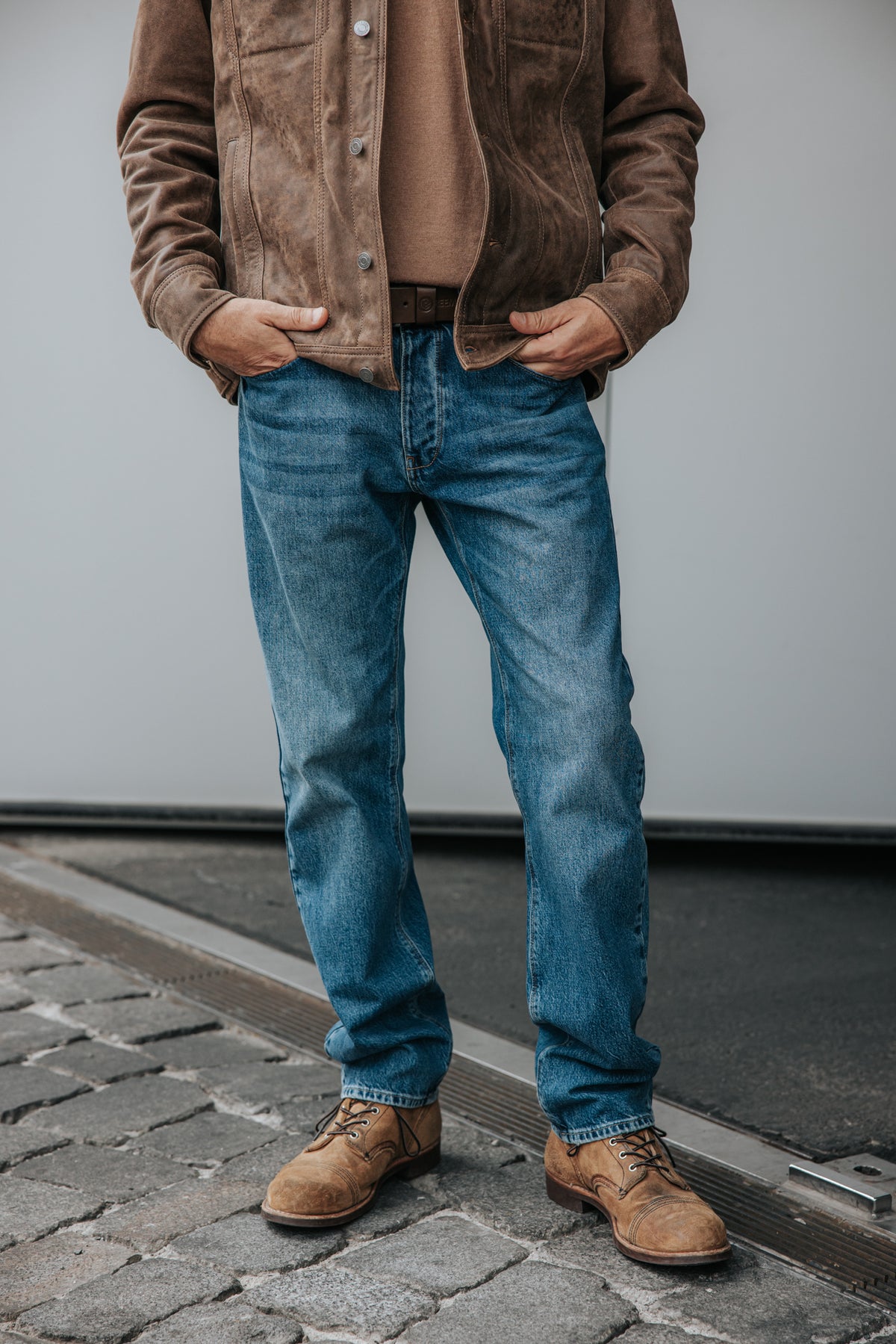 

Ledergürtel Herren Agust khaki | Freeman T. Porter