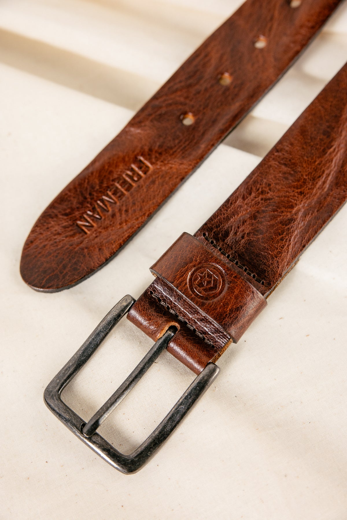 

Ledergürtel Herren Agust brown | Freeman T. Porter