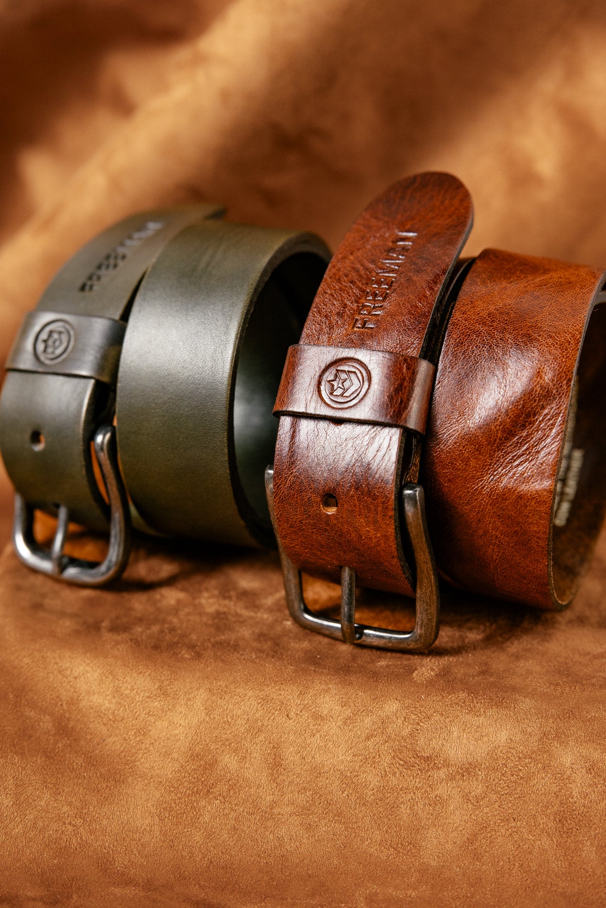 

Ledergürtel Herren Agust brown | Freeman T. Porter