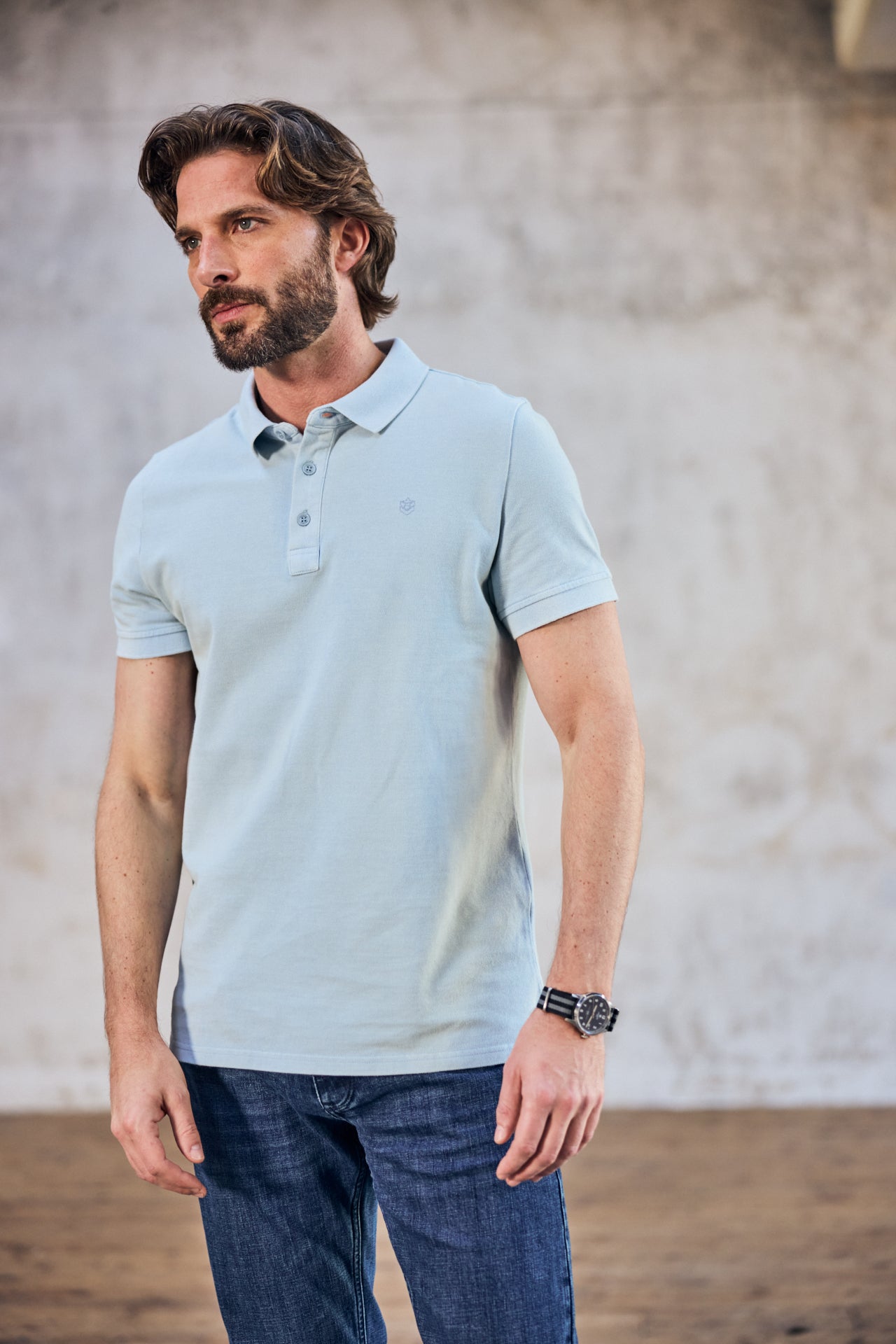 

Besticktes Poloshirt Mann Tadley Icon skyway | Freeman T. Porter