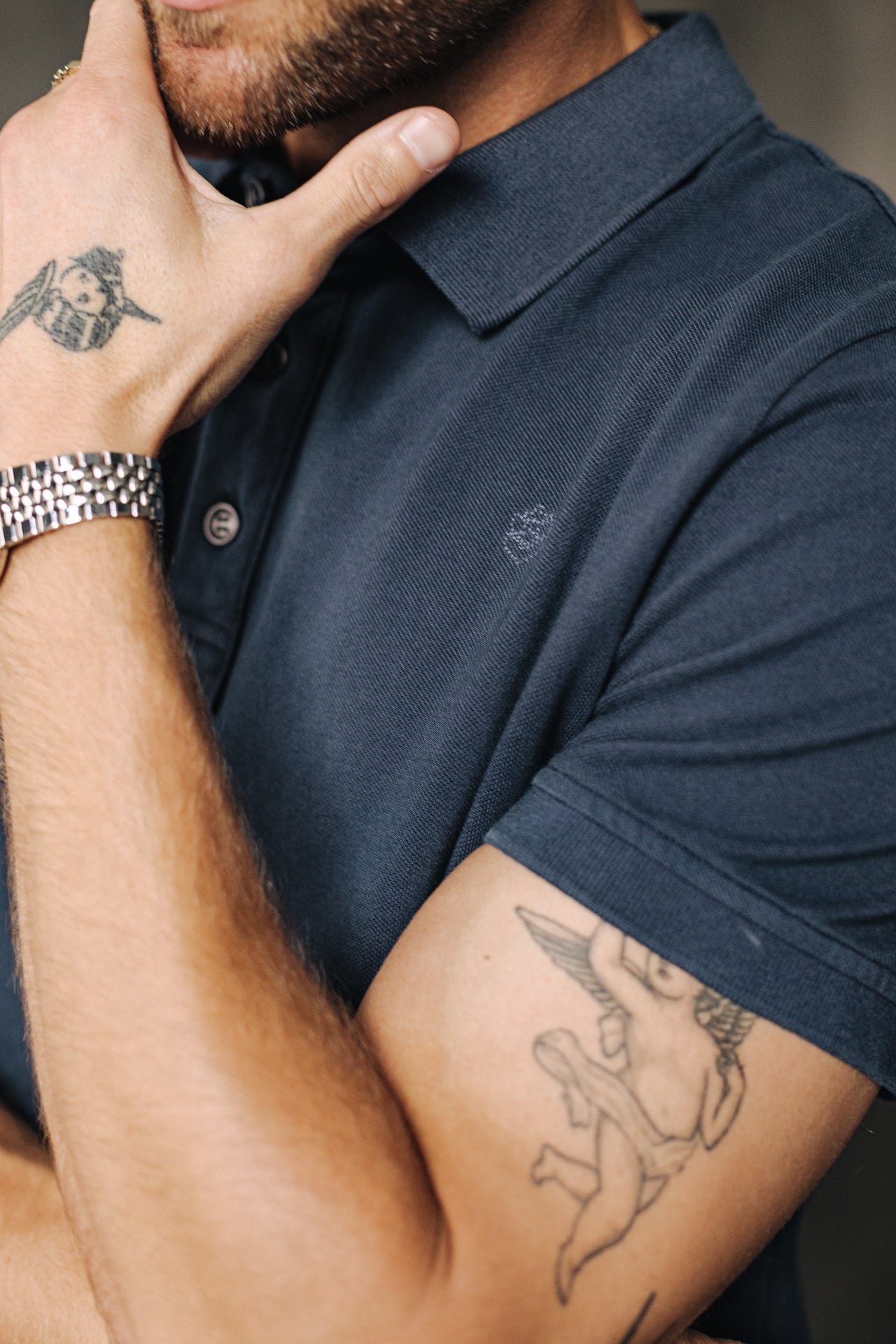 

Polo bordado Hombre Tadley Icon navy | Freeman T. Porter