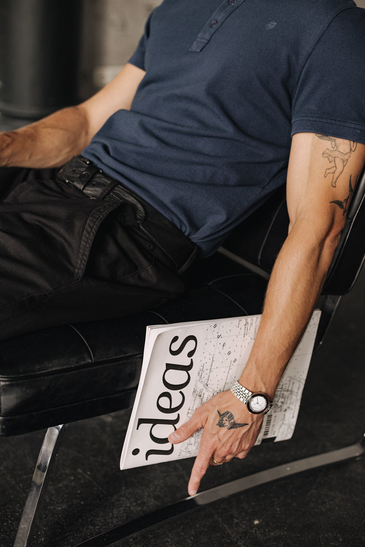 

Polo bordado Hombre Tadley Icon navy | Freeman T. Porter