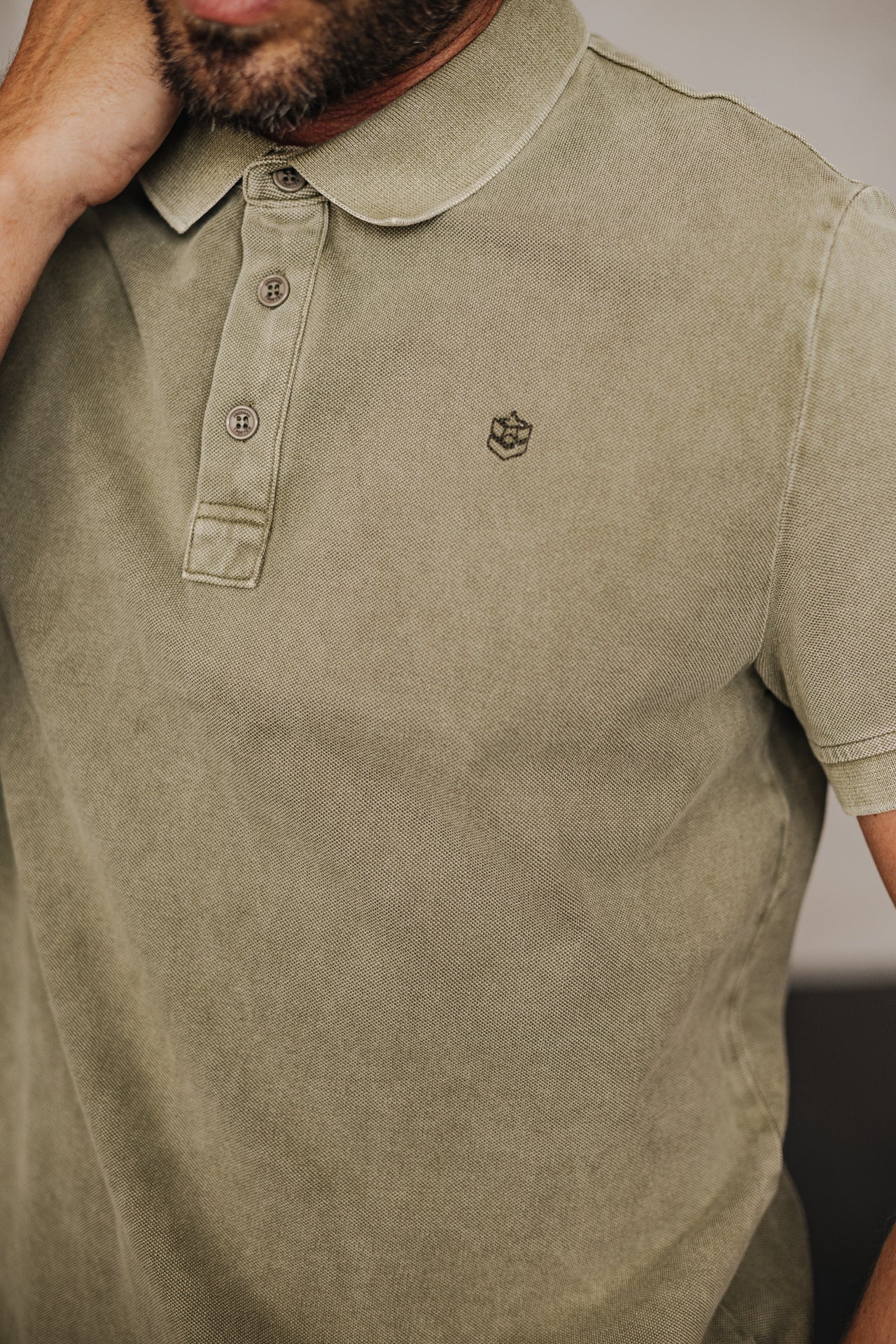 

Polo brodé Homme Tadley Icon dusky green | Freeman T. Porter
