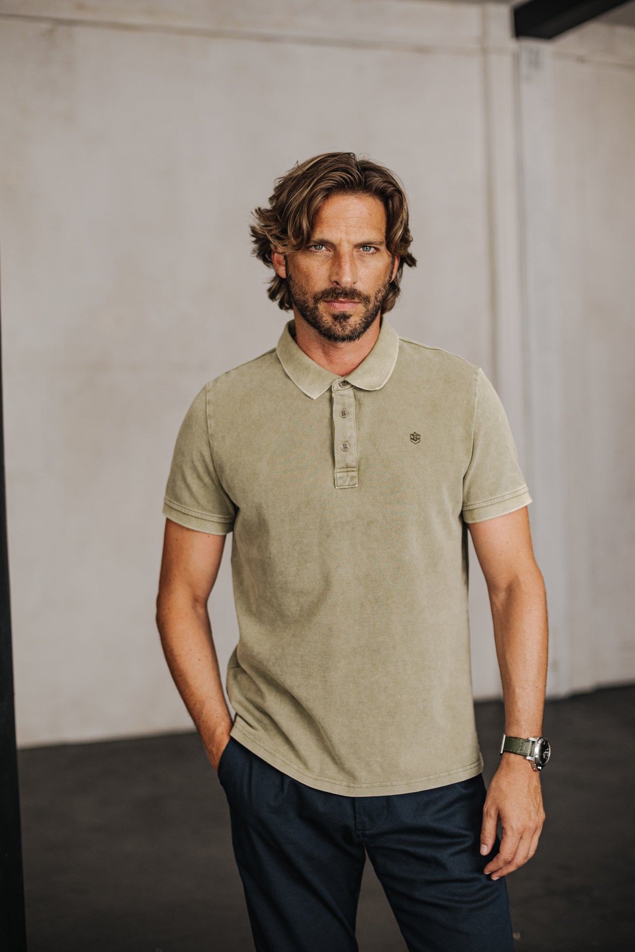 

Polo brodé Homme Tadley Icon dusky green | Freeman T. Porter