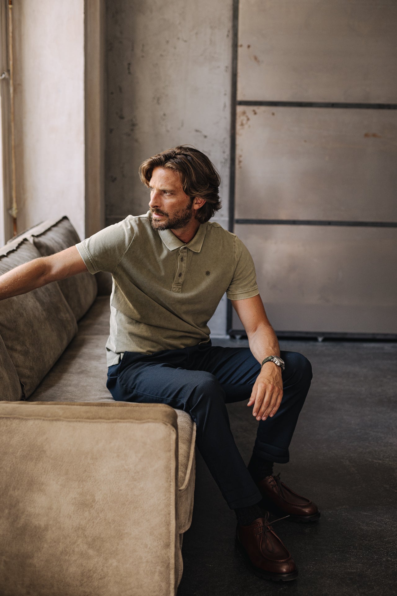 

Polo brodé Homme Tadley Icon dusky green | Freeman T. Porter