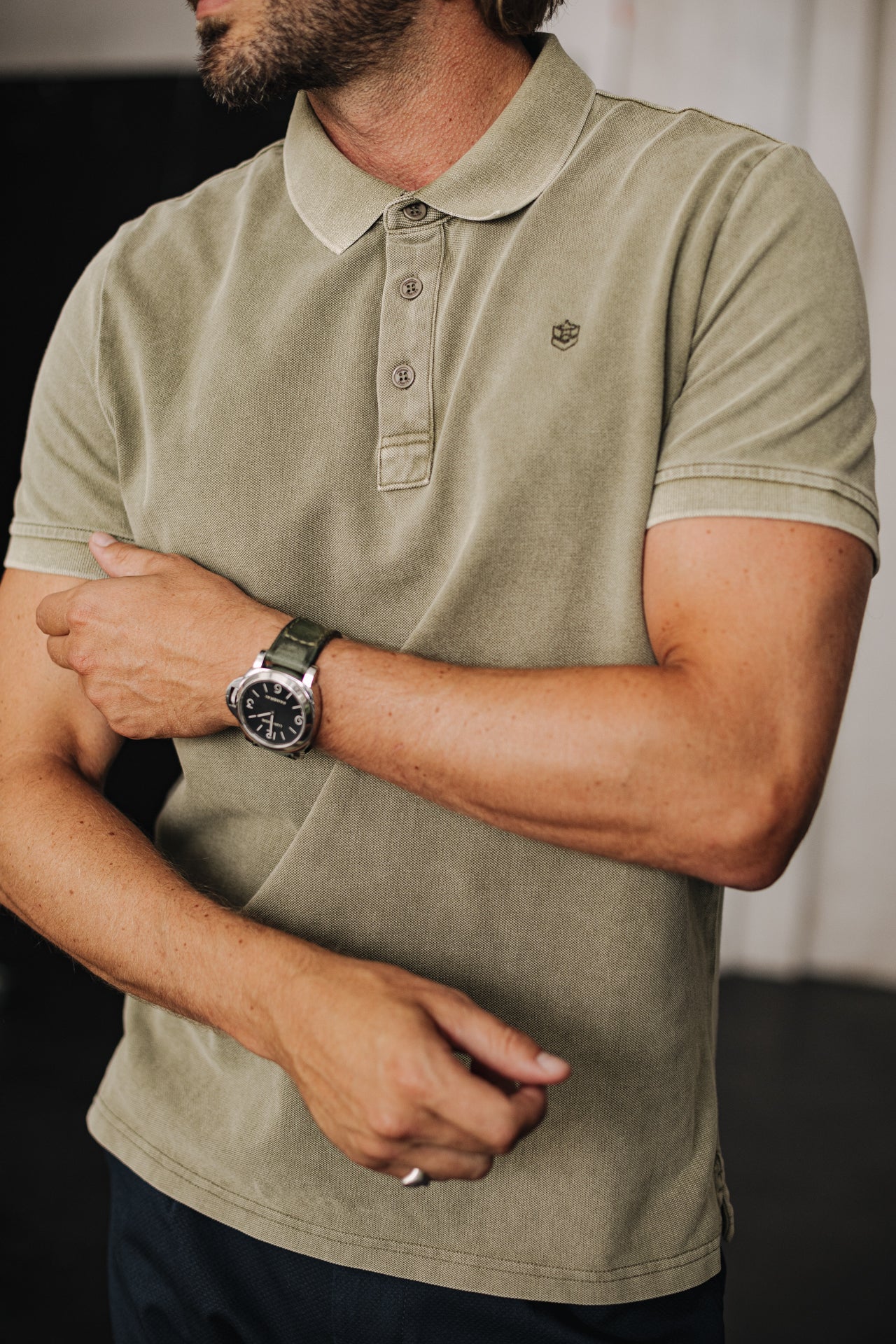 

Polo brodé Homme Tadley Icon dusky green | Freeman T. Porter