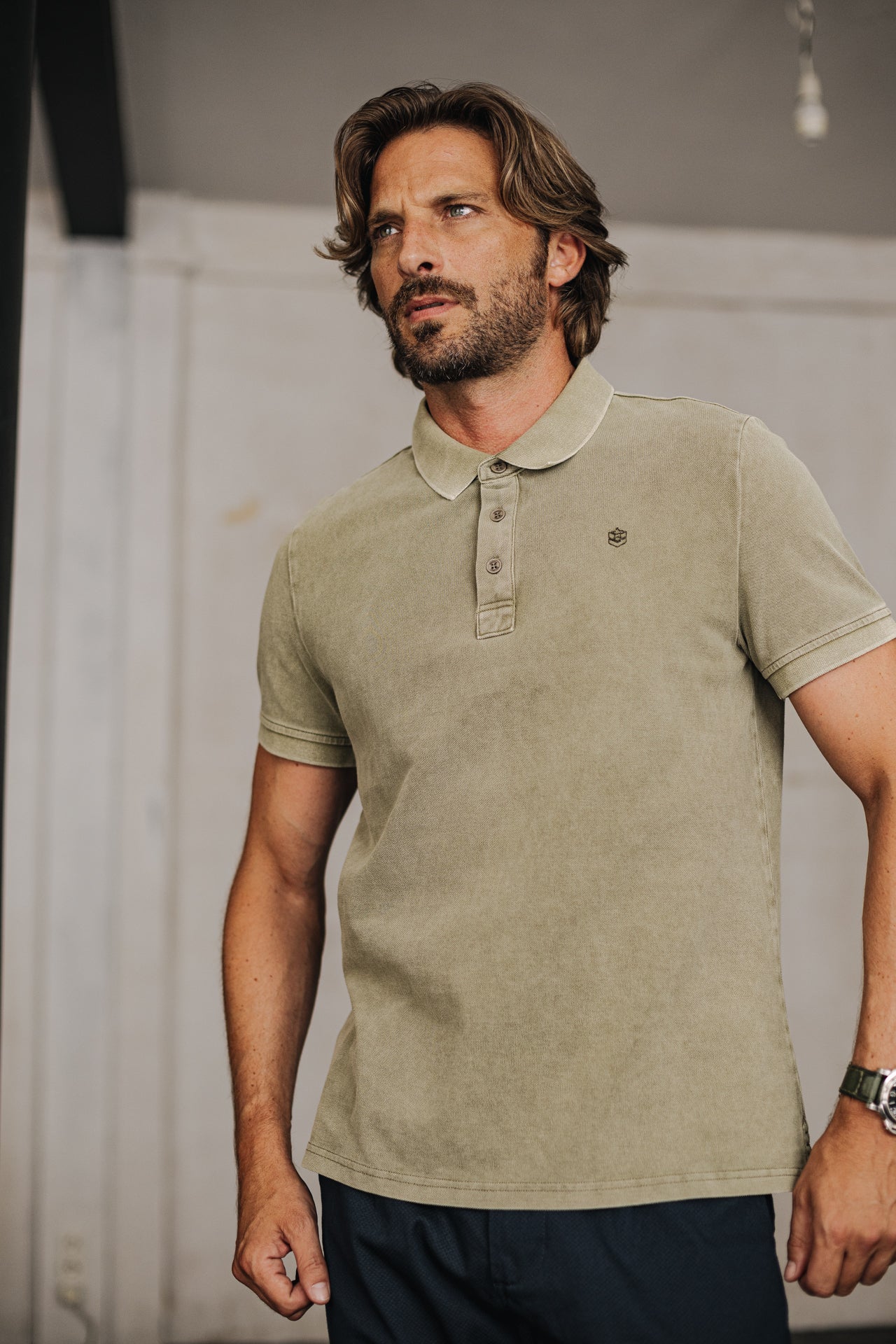 

Polo brodé Homme Tadley Icon dusky green | Freeman T. Porter